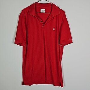 Izod medium red short sleeve polo shirt